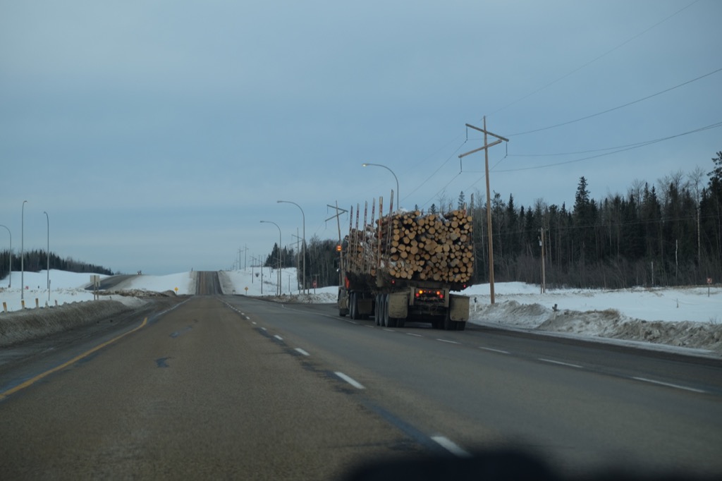 Logging truck.