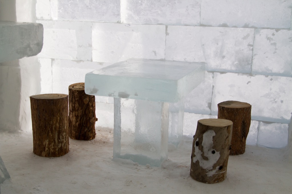 Ice furniture.