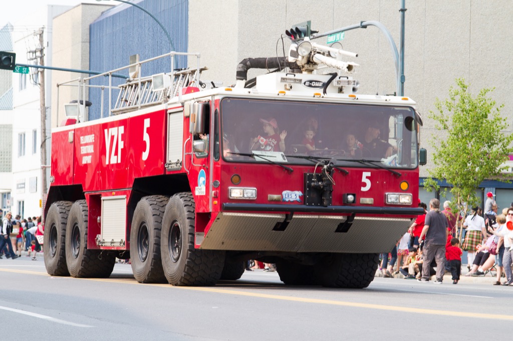 Giant airport fire truck. 