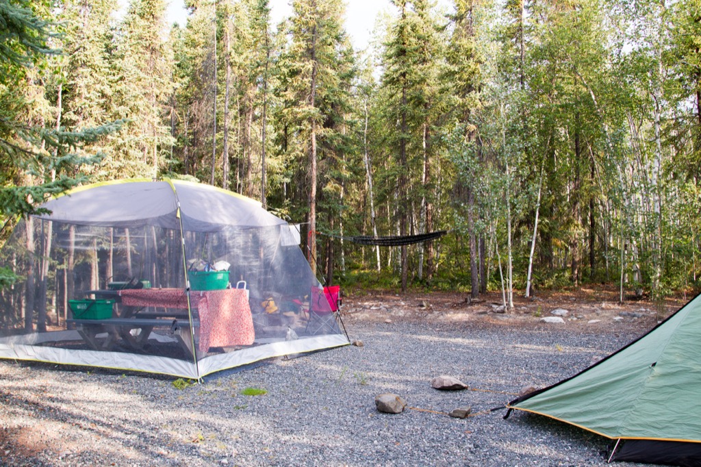 This was some luxurious camping for us.