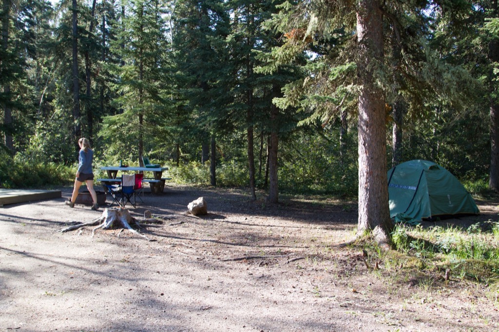 Our site at Twin Falls Gorge Territorial Park.